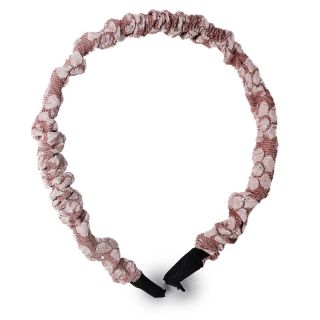 Diadema De Plástico Delgada Cubierta De Tela Estampada Flores Con Piedras Colores 13 Cm | ZXQ04153