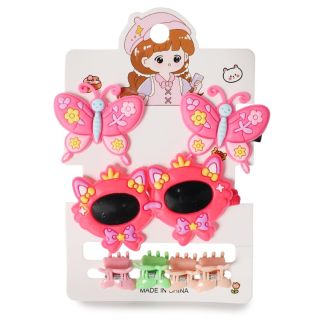 Picos Garza De Metal Chicos Mariposas De Goma Dona Licra Con Lentes Y Pinzas Mini 13 Cm | ZXQ04159