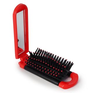 Cepillo Compacto De Bolsillo Con Espejo Rectangular Bicolor Varios Colores 10.5 Cm | XQ-21-906