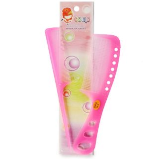 Peines De Plástico Delgado Y Grueso Perforado En Colores Translúcidos De 21.5 Cm | G24-26A-112