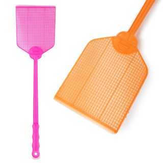 Matamoscas Grande De Plástico En Colores Neón Cuadrado Puntas Peine Colores 50 Cm | G4-11F-66