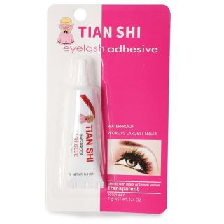 Pegamento Para Pestañas Tian Shi Transparente Larga Duración Con Gotero 7 Gr | G212-5D-4A