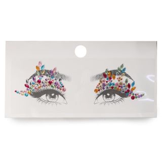 Sticker Planilla Con Piedras Decorativas Para Ojos Con Figuras Varios Colores 16.5 Cm | G85-12D-21