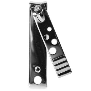 Cortaúñas De Acero BeiTuo Plateado Rectangular Mediano 4 Perforaciones 6 Cm | G234-7F-82F