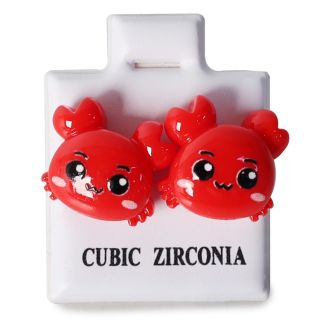 Aretes Chicos Con Figuras Animales Marinos De Acrílico Varios Colores 2 Cm | XQ-23-972