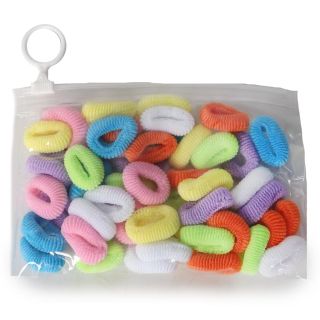 Donitas Para Cabello Mini Esponjosas En Colores Pastel En Bolsa De Plástico 15 Cm | TA-0003B