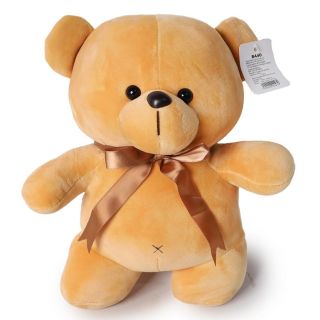 Oso De Peluche Grande Terciopelo En Varios Colores Con Listón 32 Cm | B440