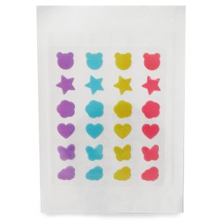 Parches De Colores Para Acné Con Figuras De Colores En Planilla Chica 12.8 Cm | KUN-2549