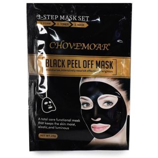 Mascarilla Facial Chovemoar Con Extractos De Carbón Activo Negra Contiene 20 Gr | MLBB-03