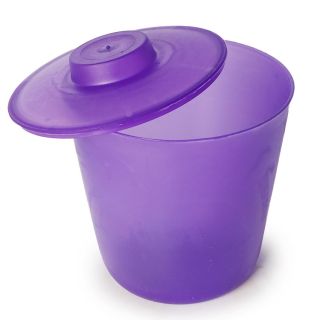 Azucarera De Plástico Grande En Color Morado Translucido Mate Con Tapa 14 x 15.8 Cm | RP