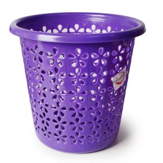 Cesto Multiusos De Plástico Grande Circular Perforado Tréboles Varios Colores De 24.5 x 26 Cm | RP