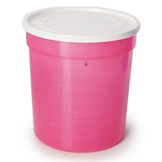 Toper De Plástico Grande En Colores Clarificados Con Tapa Blanca Capacidad 1.2 Litros 15 x 14 Cm | RP