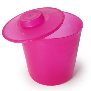 Azucarera De Plástico Grande En Color Fiusha Translucido Mate Con Tapa 14 x 15.8 Cm | RP