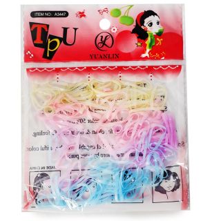 Ligas Gruesas Elásticas De Colores Pastel TPU En Bolsa Rosa Yuan Lin Muñeca 17 Cm | Y-36