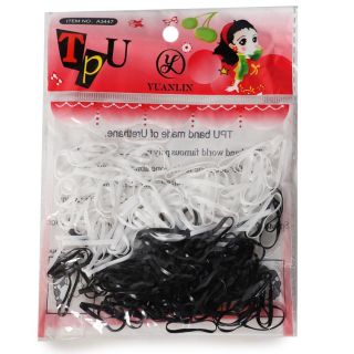 Ligas Gruesas Elásticas De Color Blanco Y Negro TPU En Bolsa Rosa Yuan Lin Muñeca 17 Cm | Y-36