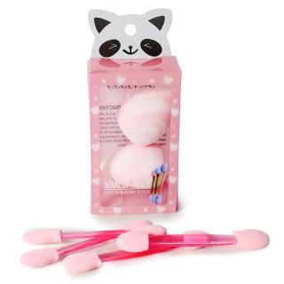 Esponjas Y Aplicadores Fenlili Dobles Para Sombras Chicas De Colores Con Manchas 6.5 Cm | SC25-M83 XQ-29-1258