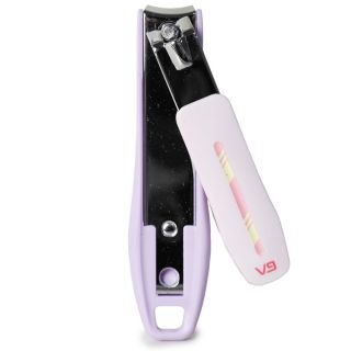 Cortaúñas Jumbo V9 De Acero Con Forro De Plástico Color Morado Ovalado De 9.5 Cm | SC25-K34