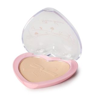 Maquillaje Facial Compacto Polvo Flower Rococo Tonos Mate En Estuche Corazón 7.5 Cm | F25