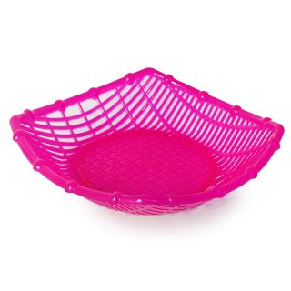 Frutero Calado De Plástico Cuadrado Ovalado Perforado Con Esferas Varios Colores 22.3 x 5.5 Cm | GM-208 FMV