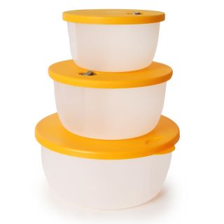 Topers De Plástico Natural Mate Luna Con Tapa Color Amarillo 3 Tamaños 20.5 x 9.5 Cm | CAZ-03 FMV