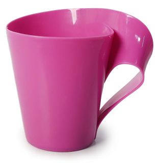 Taza Grande De Plástico Alcatraz Con Asa Ondulada Varios Colores De 12 x 9.5 Cm | GM-21 FMV