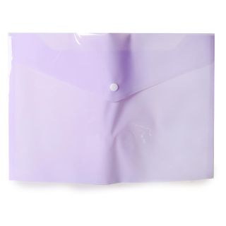 Folder Escolar Grande De Plástico Liso Con Broche Varios Colores De 33 x 23 Cm | W18-3