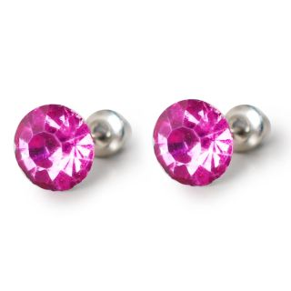 Aretes Cortos Con Piedras De Colores En Varios Tamaños Con Mariposa 1 Cm | XQ-09-392