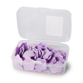 Jabón Para Manos En Hojuelas De Colores En Forma De Flor Estuche Transparente 6.2 Cm | CY23-ZL06