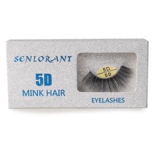 Pestañas Postizas Seminaturales Con Efecto 5D Senlorani En Estuche Plateado 11.2 Cm | MC25-G61