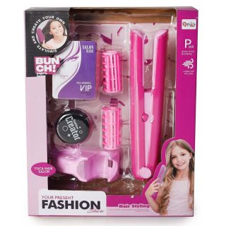 Plancha De Juguete Con Luces Y Sonido Accesorios De Plástico En Color Rosa 27 Cm | QY022