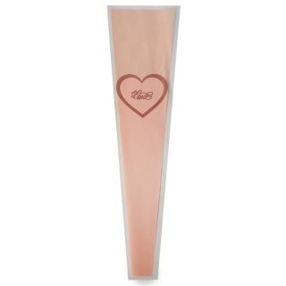 Bolsa De Polipapel Chica En Color Coral Y Rojo Estampadas Para Flores 46 x 13 Cm | LB-6609