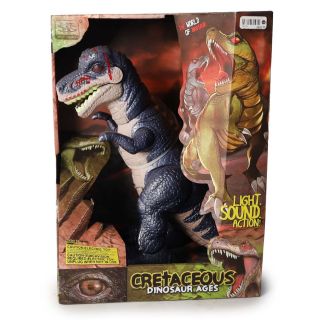 Tiranosaurio Rex Grande Con Luces Sonido Y Movimiento En Color Negro 29 Cm | HWA989998