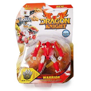 Transformer De Robot A León En Color Rojo Medida De 13 Cm | NJ-5013