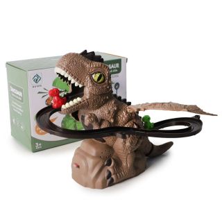Dinosaurio Lanzador De Tiranosaurios Resbaladilla Con Luces Sonido Y Movimiento 17.5 Cm | CL-FX41