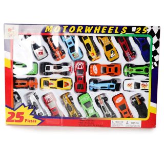 Carros Chicos De Metal Estampados De Colores En Caja Roja 25 Modelos 32 Cm | HW19060941