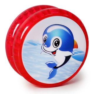Yoyo Juguete Mediano De Plástico Circular Con Luces De Colores Estampado Peces 5.5 Cm | HRG-1029