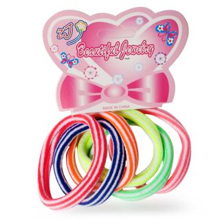 Donas Ligas Licra Elásticas Medianas En Colores Neón Línea Blanca 6.5 Cm | JSR-1338