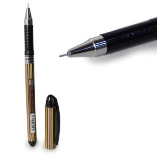 Pluma Escolar Con Tinta Negra De Gel ZHIFI Envase Estampado Líneas De Colores 15 Cm | RXM-307