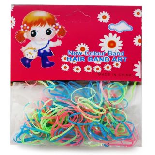 Ligas Latex Mini Elásticas En Colores Neón En Bolsa Cartón Rosa Muñeca 10 Cm | OUJ-36