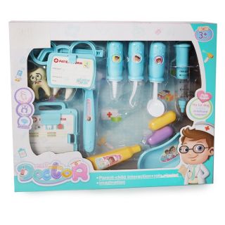 Juego De Dentista Didactico Grande Para Niño En Color Azul Accesorios 34 Cm | LC-00080