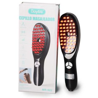 Cepillo Masajeador Con Vibrador Antiinflamatorio Pulverizador Ovalado Recargable 19 Cm | MR-902