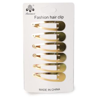 Cucas De Metal Chicas Ovaladas En Color Dorado Y Plateado En Blíster 13 Cm | XQ-27-1178