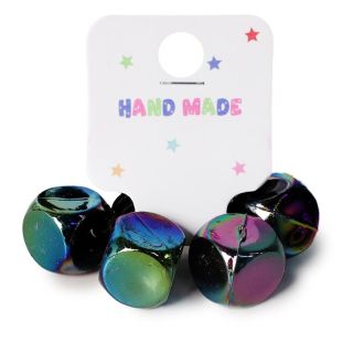 Coleteros Chicos Elástico De Colores Con Perlas Cuadradas Toransol En Blíster 6 Cm | XQ-31-25