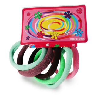 Donas Ligas Licra Medianas En Colores Surtidos Cartón 6 Donas De 6.5 Cm | 25MK-L-20