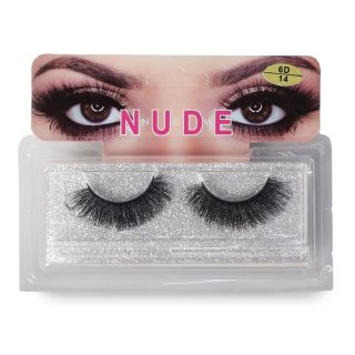Pestañas Postizas Seminaturales Nude En Color Negro Efecto 6D Blíster Mirada 12 Cm | HM25W-30