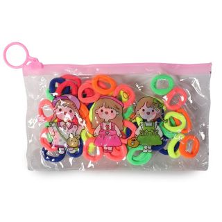 Donas Ligas Licra Mini Elásticas De Colores En Bolsa De Plástico Estampada Muñecas 15.3 Cm | HG25R-36