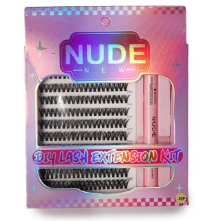 Pestañas Postizas En Grupo Nude Seminaturales Con Pegamento Delineador Y Pinzas 19 Cm | HG25U