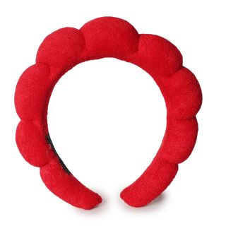 Diadema Grande De Plástico Con Forro Bolitas De Peluche Varios Colores 17.5 Cm | XQ-32-100