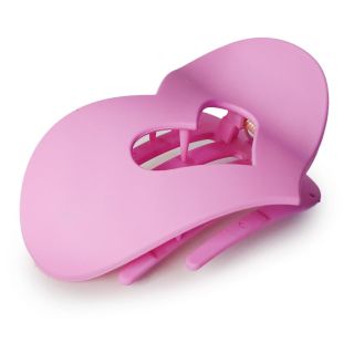 Pinza Grande De Plástico En Forma De Corazón Ovalado Varios Colores Mate 11.5 Cm | XQ-26-1100