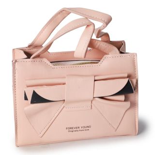 Bolsa De Mano Mediana Rectangular Gruesa Con Moño Varios Colores Y Correa 20 Cm | MAFU